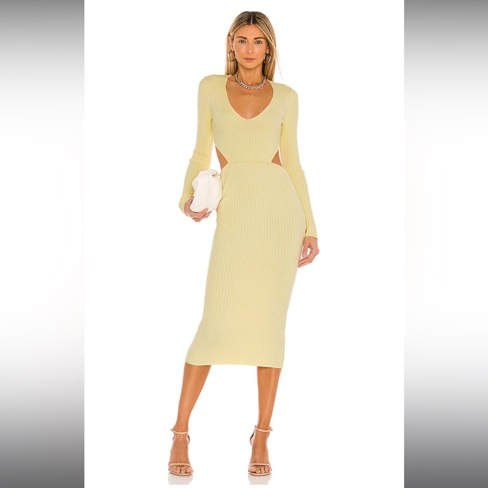 Camila Coelho Rosabella Midi Dress in Yellow